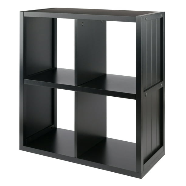 Winsome Wood Timothy 2x2 Grid Shelf, Ikea Expedit Bookcase 5×5 Dimensions