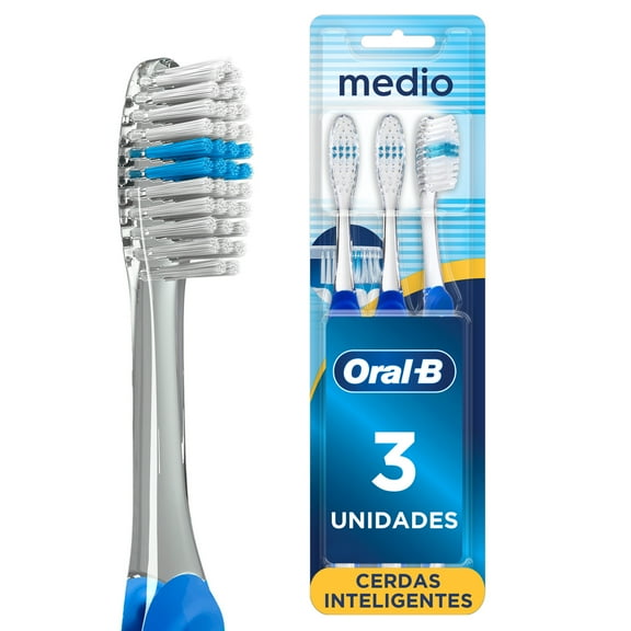 Cepillo de Dientes Oral-B Indicator con Cerdas Suaves Inteligentes, 3 pzas