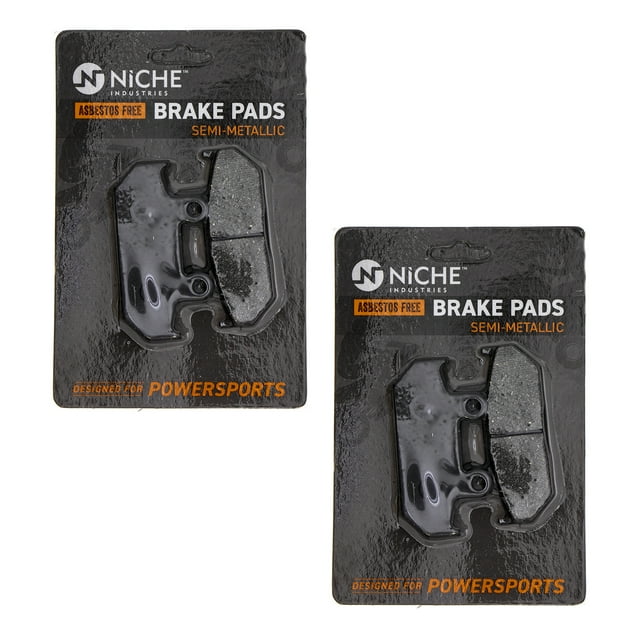 Niche Front Brake Pad for Honda Goldwing 1500 Semi-Metallic Motorcycle 2 Pack 519-KPA2394D