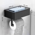thumbnail image 3 of Estante De Tejido Soporte para papel higiénico - Accesorios de baño de material de acero inoxidable sin perforaciones Likrtyny Libre de BPA, 3 of 4