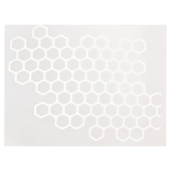 Honeycomb Hexagonal Pattern Car Sticker, Self Adhesive PVC Decals for Car/Truck Motorbike Side Stickers