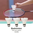 thumbnail image 2 of Iaukyu 3/6/12Pcs Goose Feather Badminton Shuttlecocks Durable High Elasticity Badminton for Training Entertainment, 2 of 7