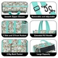 thumbnail image 3 of Teacher Tote Bag,Maltese Dog and Flower Floral Teacher Utility Tote Bag,Large Work Tote Bags for Women with Multiple Pockets,Top Zipper Closure,13.8x10.6x6.7 Inch, 3 of 5