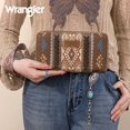 thumbnail image 4 of Wrangler Wristlet Western Wallet Boho Aztec Credit Card Holder for Women, Coffee, 4 of 7