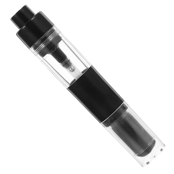 IBASETOY Blush Brush with Refillable Powder Container Black Comfortable Powder Brush for Face and Nails