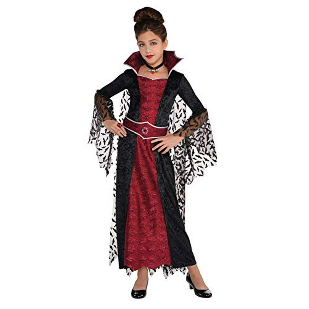 Halloween Costumes For 8-10 Year Olds - amscan 847250 Girls Coffin Queen Vampire Costume, Medium Size (8-10 Halloween Costumes For 8-10 Year Olds - amscan 847250 Girls Coffin Queen Vampire Costume, Medium Size (8-10
