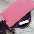 thumbnail image 3 of Bolsa de compras de 6 piezas, bolsa de almacenamiento para toallas sanitarias, patrón de fútbol, tela Oxford rosa, 3 of 6