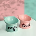 thumbnail image 2 of Pet Artist Personalized Cat Bowl Food Water Cat Feeding Bowls 15° Tilted Raised Pet Feeder Dish, 2 of 10