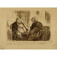 thumbnail image 2 of Jules-Jean-Antoine Baric 14x11 Gold Ornate Wood Frame and Double Matted Museum Art Print Titled - ‘Mossieur the Notary I Will See’ (19th Century), 2 of 4