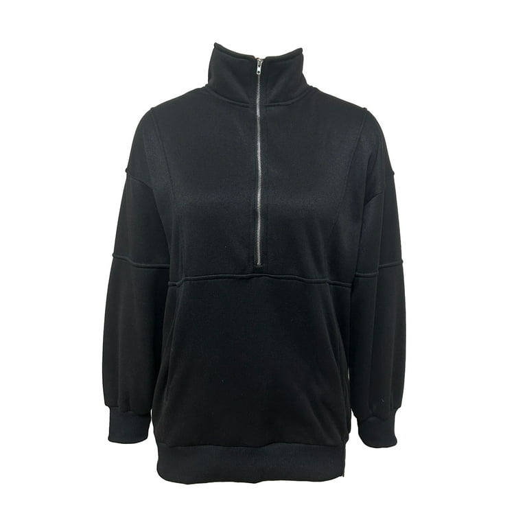 Simple Plush Splicing High Collar Zipper Jacket Simple Plush Splicing High Collar Zipper Jacket
