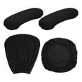 thumbnail image 3 of Stretchable Office Chair Slipcover for Study dustproof Polyester Protection Chair Gaming Chair Armchair Black, 3 of 9