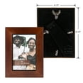 thumbnail image 4 of Prinz Dakota Dark Walnut Wood Tabletop Picture Frames, Pack of 2, Holds 4x6 Photos, 4 of 5