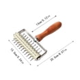 thumbnail image 3 of Bakeware Dough With Stainless Steel Sturdy Pizza Docking Tool for Homemade Bread Pie Cake and Cookie Preparation, 3 of 8