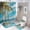 style-1182, variant on Shower Curtain Sets 4 Piece Beautiful Palm Tree with Non-Slip Rugs, Toilet Lid Cover and Bath Mat Summer Autumn Palm Tree on The Beach Sea Ocean Tropical Sunset Bathroom Accessories Set Decor with