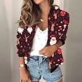 thumbnail image 1 of LOVZFMLL Vestes pour Femmes Chandail en Molleton Ample à Manches Longues avec Fermeture Éclair Veste de Baseball Tricotée Décontractée, 1 of 5