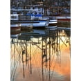 thumbnail image 2 of Crane, Rita 12x14 White Modern Wood Framed Museum Art Print Titled - Harbor Reflections II, 2 of 4