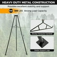 thumbnail image 6 of GVN Tripod Game Hoist Deer Hanger 600 LBS Capacity Deer Skinning Rack-Black, 6 of 10