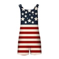 thumbnail image 3 of Nuoqisi Womens Summer Casual Sleeveless Rompers Spaghetti Strap Adjustable Loose Shorts Jumpsuit with Pockets, 3 of 5