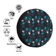 thumbnail image 4 of Sikiie Animal Footprints PVC Leather Spare Tire Wheel Cover Spare Tire Cover, for Car Truck SUV Camper Trailer Universal Fit(14-17in)-14 inch, 4 of 6