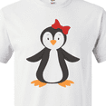 thumbnail image 4 of Inktastic Cute Penguin, Little Penguin, Penguin with Bow T-Shirt, 4 of 5