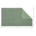 thumbnail image 3 of Cotton Paradise 100% Cotton 17x24 inch Non Slip Bath Mats for Bathroom, Soft Absorbent Quick Dry Machine Washable Floor Bath Mat, Sage Green, 3 of 8