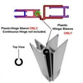 thumbnail image 3 of Plastic Hinge Sleeve for Shower Doors with Continuous Hinge - 84" Long, 3 of 6