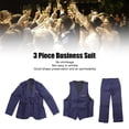 thumbnail image 2 of Traje casual de negocios de 3 piezas trajes de boda delgados elásticos de manga larga de 3 piezas para fiesta de graduación para hombres ANGGREK Otros, 2 of 7
