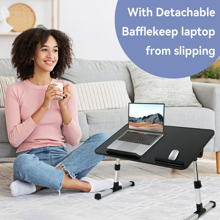 Foldable Laptop Desk for Bed Height Angle Adjustable Laptop Stand for Bed Lap Desk Bed Tray Table Portable Laptop table for Couch Sofa for Adults Kids 20.75 11.62 9.45 Black Walmart