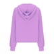 thumbnail image 4 of Gibobby Divertidas Sudaderas para Adolescentes Sudaderas para mujer con media cremallera, recortado de forro polar con cremallera, sudaderas con capucha, trajes de otoño, ropa （Rosa， XXL), 4 of 4