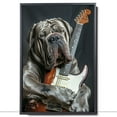 thumbnail image 2 of Neapolitan Mastiff Dog and Guitar Picture Poster Unframe, Neapolitan Mastiff Dog Canvas Frame Ready to Hang - Funny Bathroom Wall Art - Dog Wall Paper, 2 of 6
