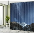 thumbnail image 5 of Ambesonne Nebula Shower Curtain, Starry Blue Night Cosmos, 69"Wx70"L, Blue Grey, 5 of 5