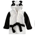 thumbnail image 2 of Cute Boy Girl Animal Design Bathrobe Baby Hooded Night-Robe Bath Towel Infant Honey, 2 of 4