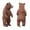 D, variant on Bwiyojiz Educational Toys The Bear Animals Figurines Home Decorate Toy, Gifts for Him, Brown