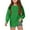 Green, variant on vdgthytj Girls Long Sleeve Tunic Tops 2025 Kids Cute Ruffle Cuffs Crew Neck Eyelet Shirts Blouse 6-14 Years