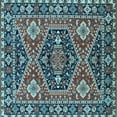 thumbnail image 1 of Ahgly Company Indoor Square Persian Light Blue Traditional Area Rugs, 7' Square, 1 of 4