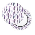 thumbnail image 2 of Bingfone Lavender Flowers Padded Round Bar Stool Cover Cushion with Elastic Fabric Round Chair Seat - Lavender Flowers, 2 of 7