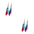 thumbnail image 4 of Sonducket 2 uds pendientes pluma Bohemia borla pendiente largo Vintage pantalla ocio joyería accesorios moda elegante Type2 NO2, 4 of 6