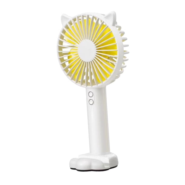 Mini ventilador de mano Soporte de teléfono de enfriamiento de 3 velocidades recargable por USB de mano para ventilador personal para caminatas hogar Fanmusic Mini ventilador de mano
