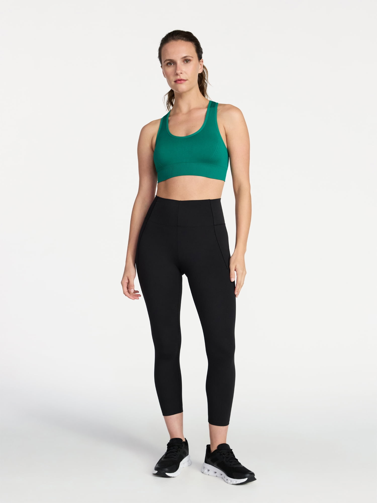 Avia Women's Medium Support Seamless Racerback Sports Bra, Sizes S-XXXL