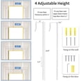 thumbnail image 6 of Anyrose 48"x14" Full Length Mirror Over The Door Mirror Wall Mounted, Gold, 6 of 6