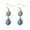 Blue, variant on Eosunjian 1 Pair Women Hanging Earrings Retro Anti-allergy Bohemian Style Flower Stone Shape Electroplated Faux Turquoise Ear Jewelry Prom Party Long Hook Earrings Blue