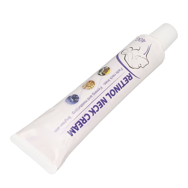 40 g de crema de cuello de cuello retinol hidratante masaje de crema bifurcado para masaje para ligero piel de pico.