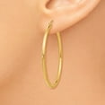 thumbnail image 3 of 14K Yellow Gold Earring Hoop Women'S 40 mm 39 Polished Earrings, 3 of 4
