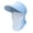 Blue, variant on Summer Cap Womens Sun Hats Ice Silk Large Brim Baseball Empty Top Long Brim Casual Outdoor Sports Shield Mens Sun Hat
