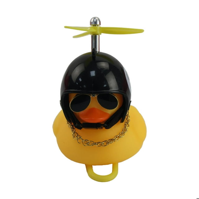 Pato Decorativo Amarillo Con Casco Modelo 1