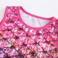 thumbnail image 4 of MIASHUI Robe Décontractée Sans Manches à Col Rond Imprimé Floral pour Filles pour Maison Fête Sorties à la Plage Rose Vif, 9-10 Ans, 4 of 8