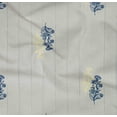 thumbnail image 4 of oneOone Organic Cotton Poplin Twill Fabric Stripe & Floral Artistic Print Fabric By Yard 42 Inch Wide, 4 of 4