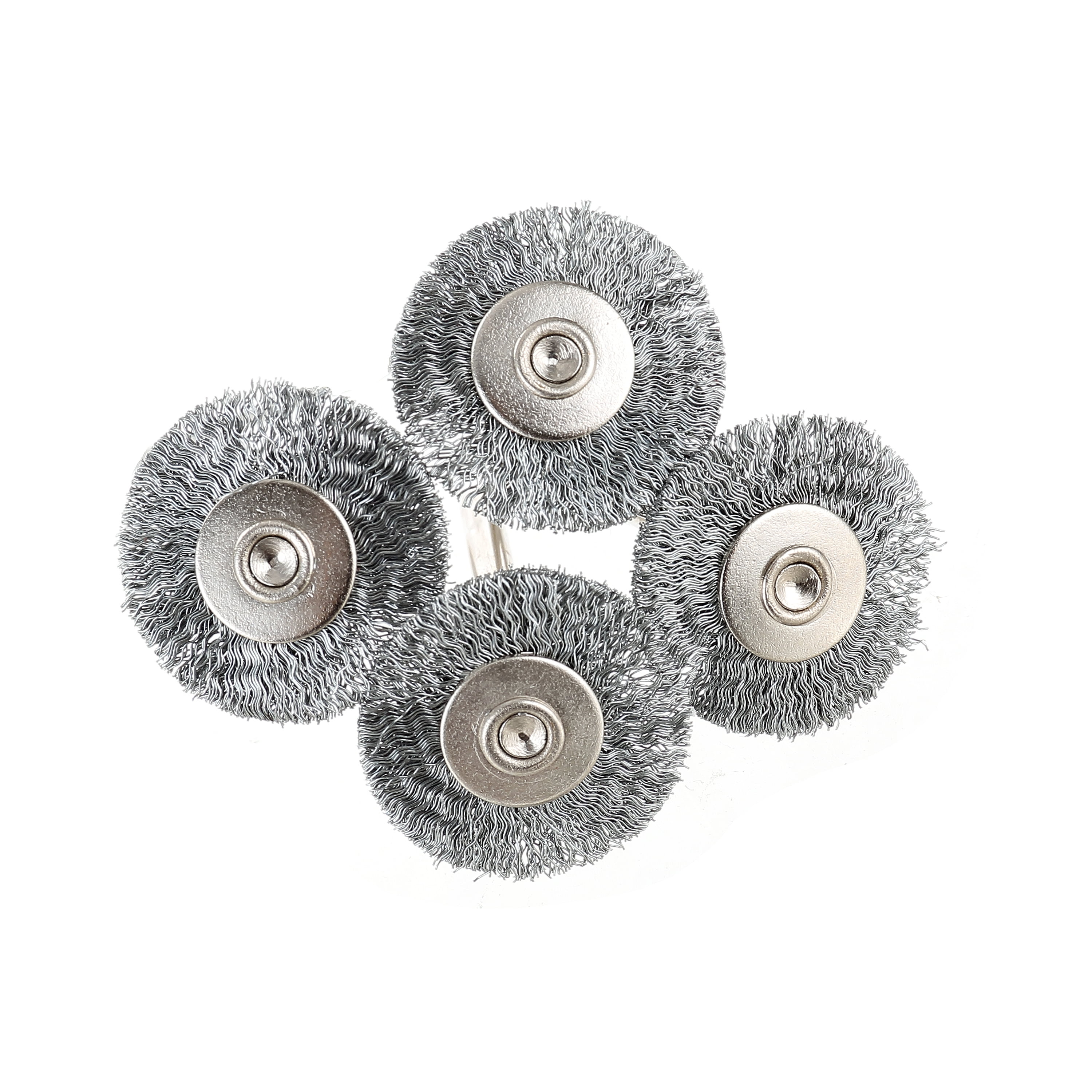 Hyper Tough 4 Piece 3/4 inch Carbon Steel Brushes for Removing Oxidation in Abrasives