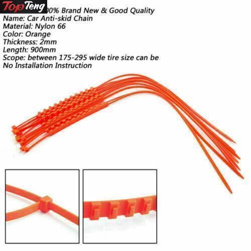 40X Anti-skid Tire Chain Offroad SUV ATV UTV 4WD Car Skid Belt Snow Mud Sand