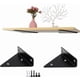thumbnail image 4 of Black Floating Shelf Brackets with 16 Screws, 4 Pack for Wall Mounting, 4 of 5